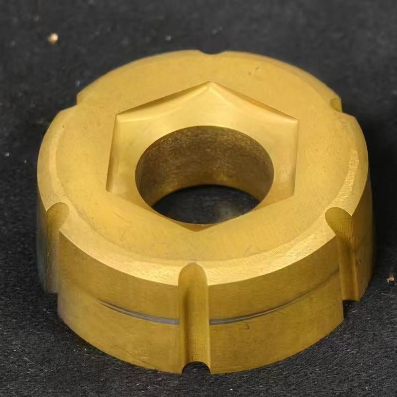 TiN Coated Tungsten Carbide Die Core | Yellow Gold Hard Alloy Cold Heading Die - HengfaMold